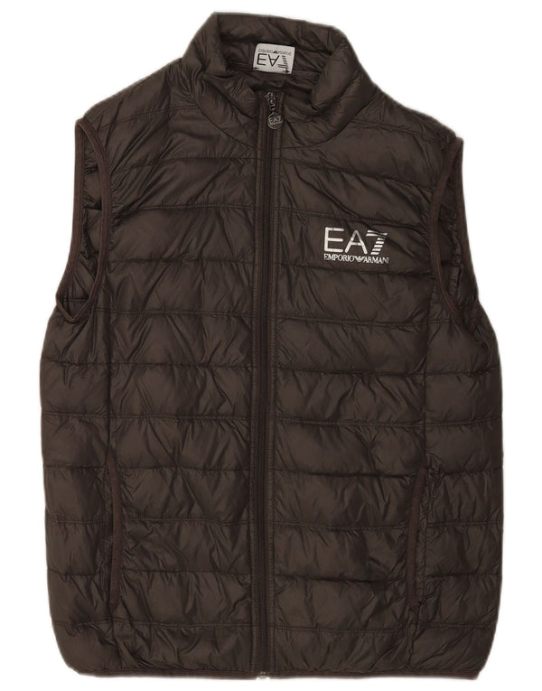 Emporio Armani Herre Polstret Gilet UK 40 Stor Grøn Polyamid
