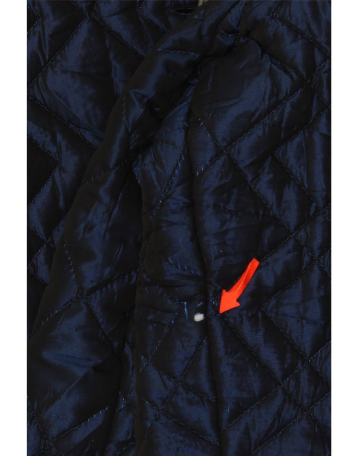 Giulia Galanti Quiltet jakke til kvinder UK 12 Medium Navy Blue