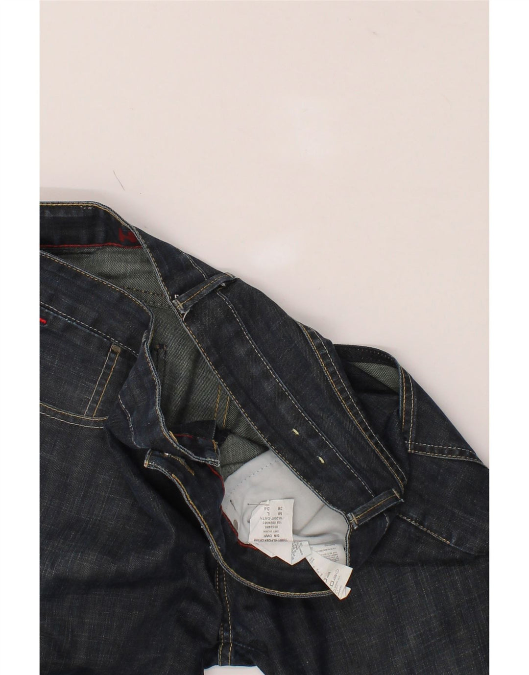 TOMMY HILFIGER Womens Straight Jeans W36 L34 Blue Cotton Vintage Tommy Hilfiger and Second-Hand Tommy Hilfiger from Messina Hembry 