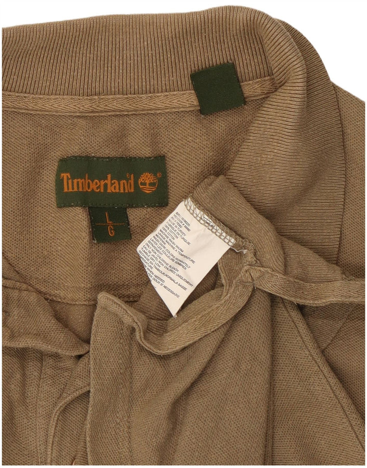 Timberland Polo skjorte til mænd, stor beige bomuld