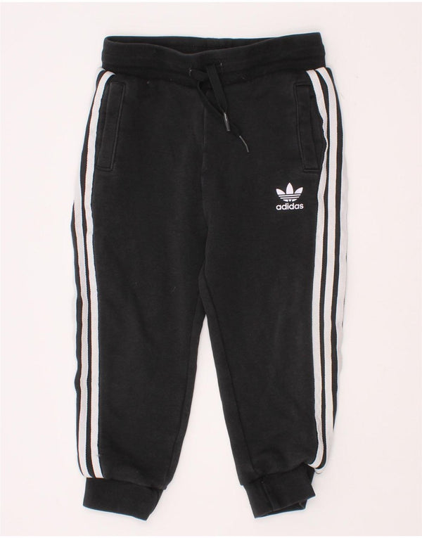 Adidas Drenge Træningsdragt Bukser Joggers 2-3 År Sort Bomuld