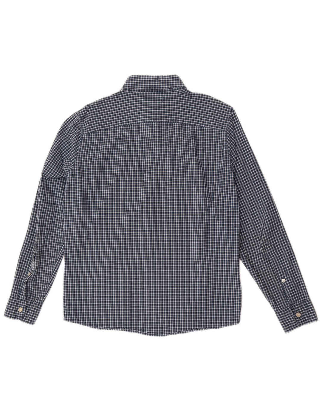 Hollister herreskjorte lille marineblå Gingham bomuld
