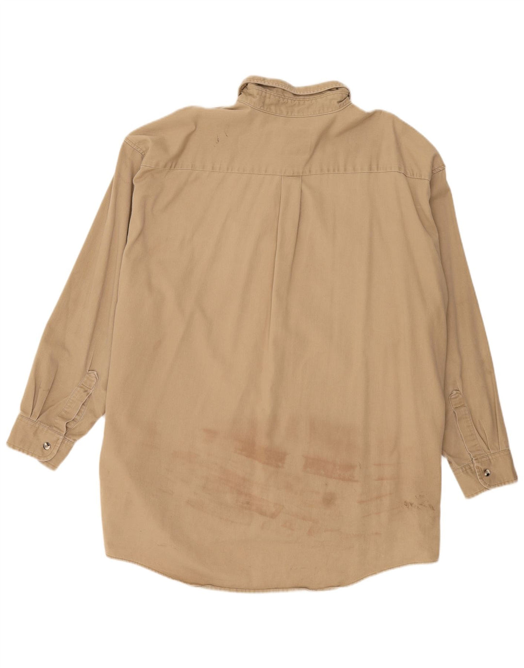Wrangler herre høj skjorte 3XL beige bomuld
