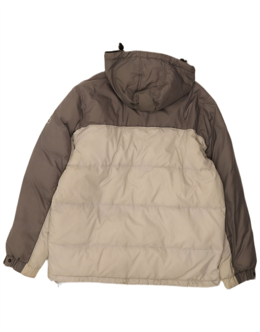Champion Herre hættepolstret jakke UK 40 Large Grey Colourblock