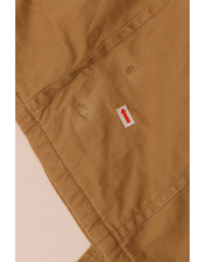 Benetton Womens Trench Coat UK 8 Small Beige Bomuld