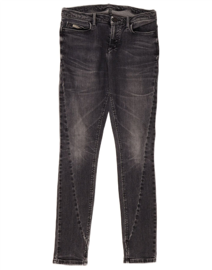 Calvin Klein Dame Slim Jeans W26 L29 Grå Bomuld