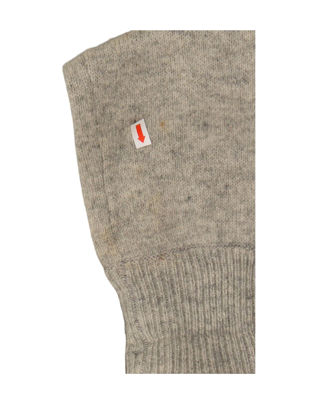 Woolrich Dame grafisk cardigan sweater med fuld lynlås UK 10 Lille grå uld