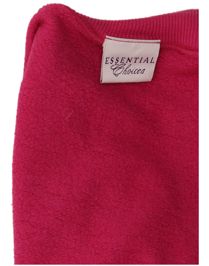 Essential Womens Sweatshirt Jumper UK 20 2XL Pink