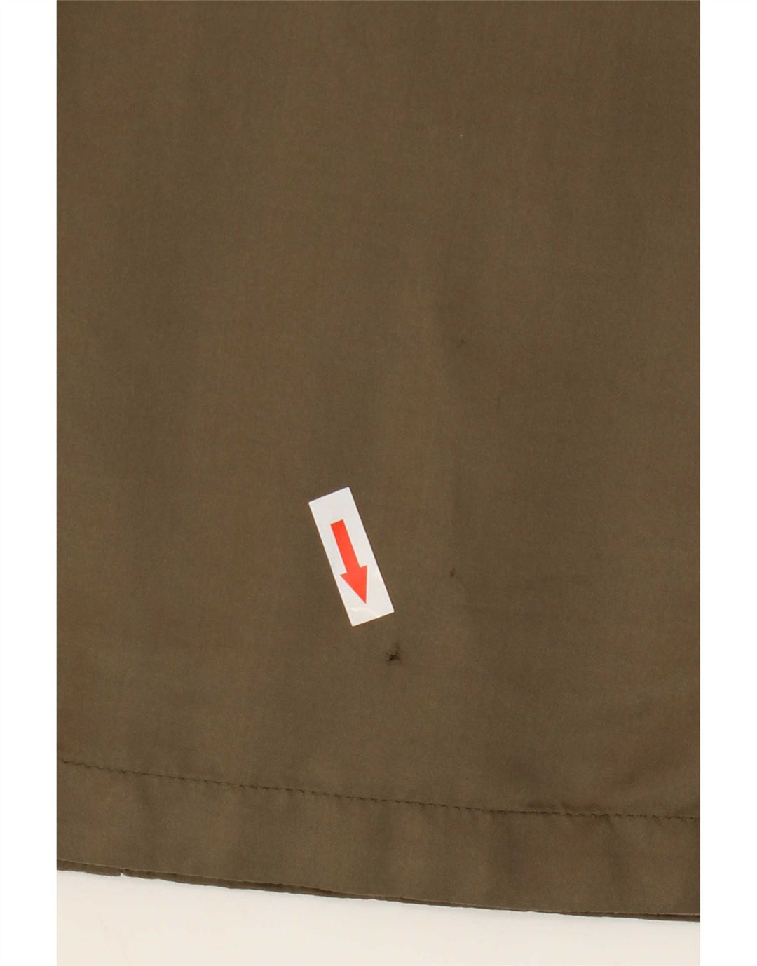 Vintage hættefrakke til kvinder UK 14 Stor Khaki Polyester