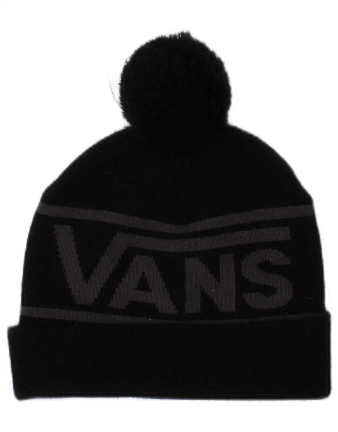 Vans Herre Grafisk Strik Beanie Hat One Size Sort Colourblock Akryl