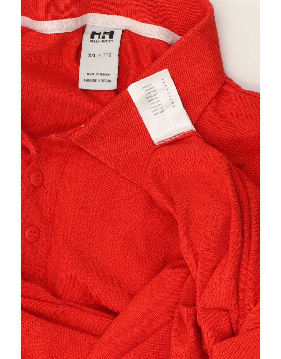 Helly Hansen Herre Polo Shirt 2XL Rød Bomuld