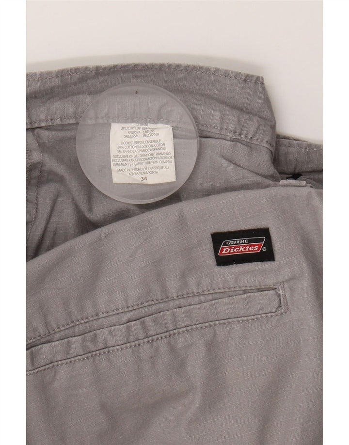 DICKIES Mens Chino Shorts W34 Large  Grey Cotton Vintage Dickies and Second-Hand Dickies from Messina Hembry 