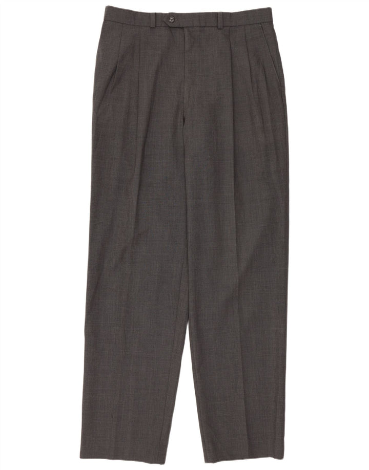 Marks & Spencer Herre Pegged Suit Bukser W34 L33 Grå Uld