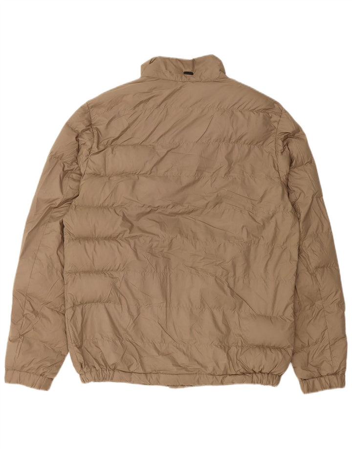 Massimo Dutti Herre polstret jakke UK 36 Small Beige Polyester