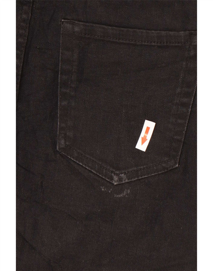 Zara Dame Mini Denim Nederdel Medium W28 Sort