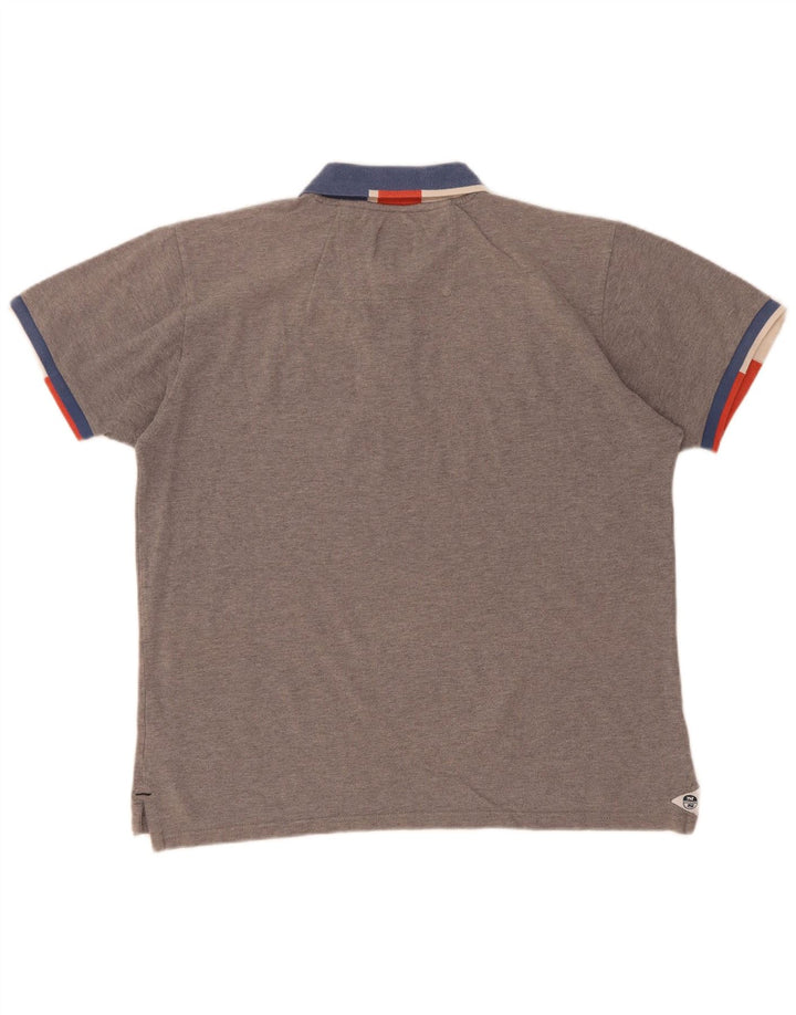 North Sails Herre Polo Shirt Stor Grå Colourblock Bomuld