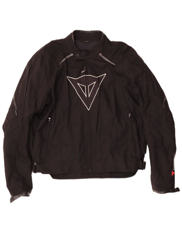 DAINESE Herre grafisk racerjakke EU 56 XL Sort Nylon