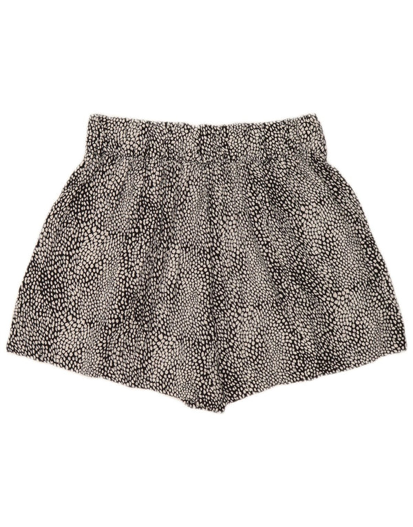 Marks & Spencer Kvinder Casual Shorts UK 8 Small W27 Black Animal Print