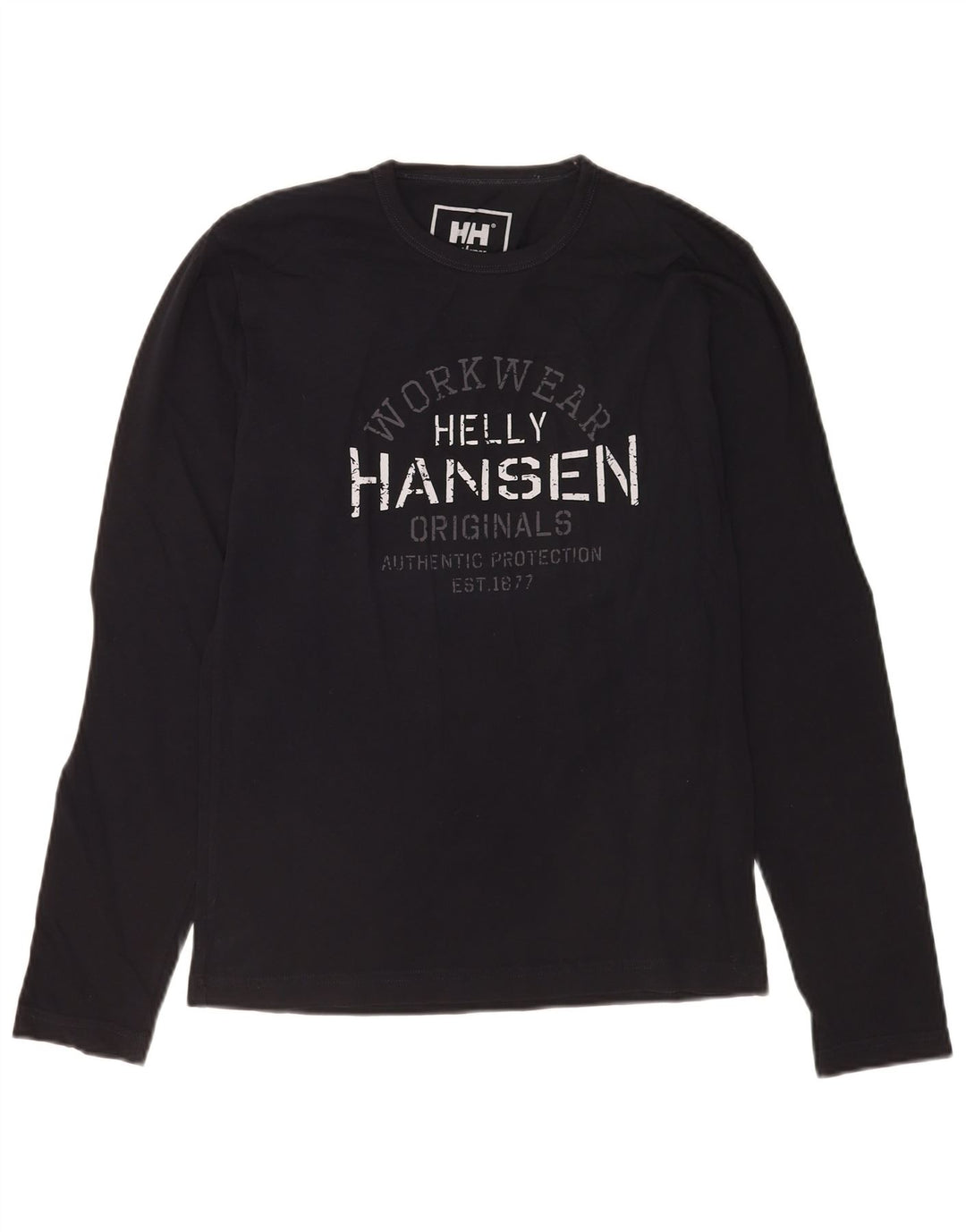 Helly Hansen Herre Grafisk Top Langærmet Lille Sort