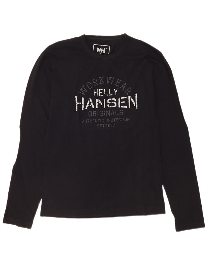 Helly Hansen Herre Grafisk Top Langærmet Lille Sort
