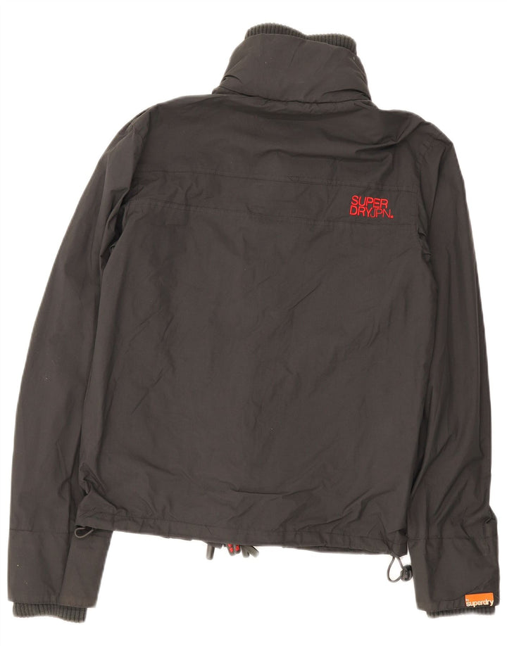 Superdry Herre Grafisk Windbreaker Jacket UK 36 Small Grey Nylon