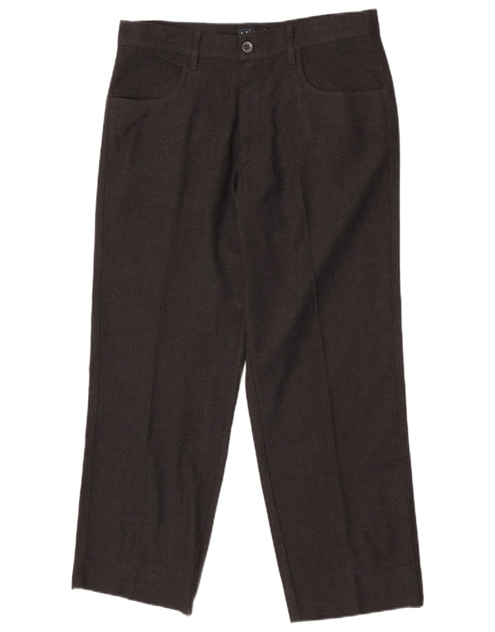 Armani Herre Lige Casual Bukser IT 48 Medium W32 L27 Sort Polyester