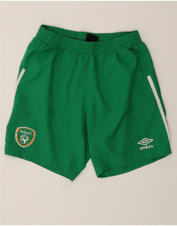 Umbro Herre Irland Graphic Regular Fit Sportshorts Small Green Colourblock