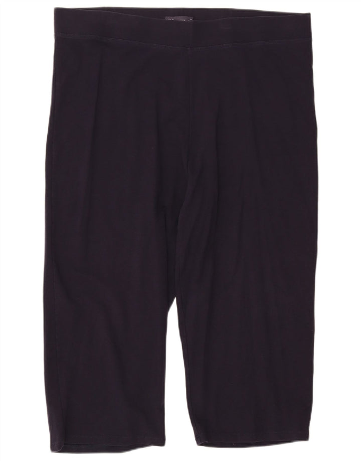 MARKS & SPENCER Womens Capri Tracksuit Trousers UK 20 2XL  Navy Blue
