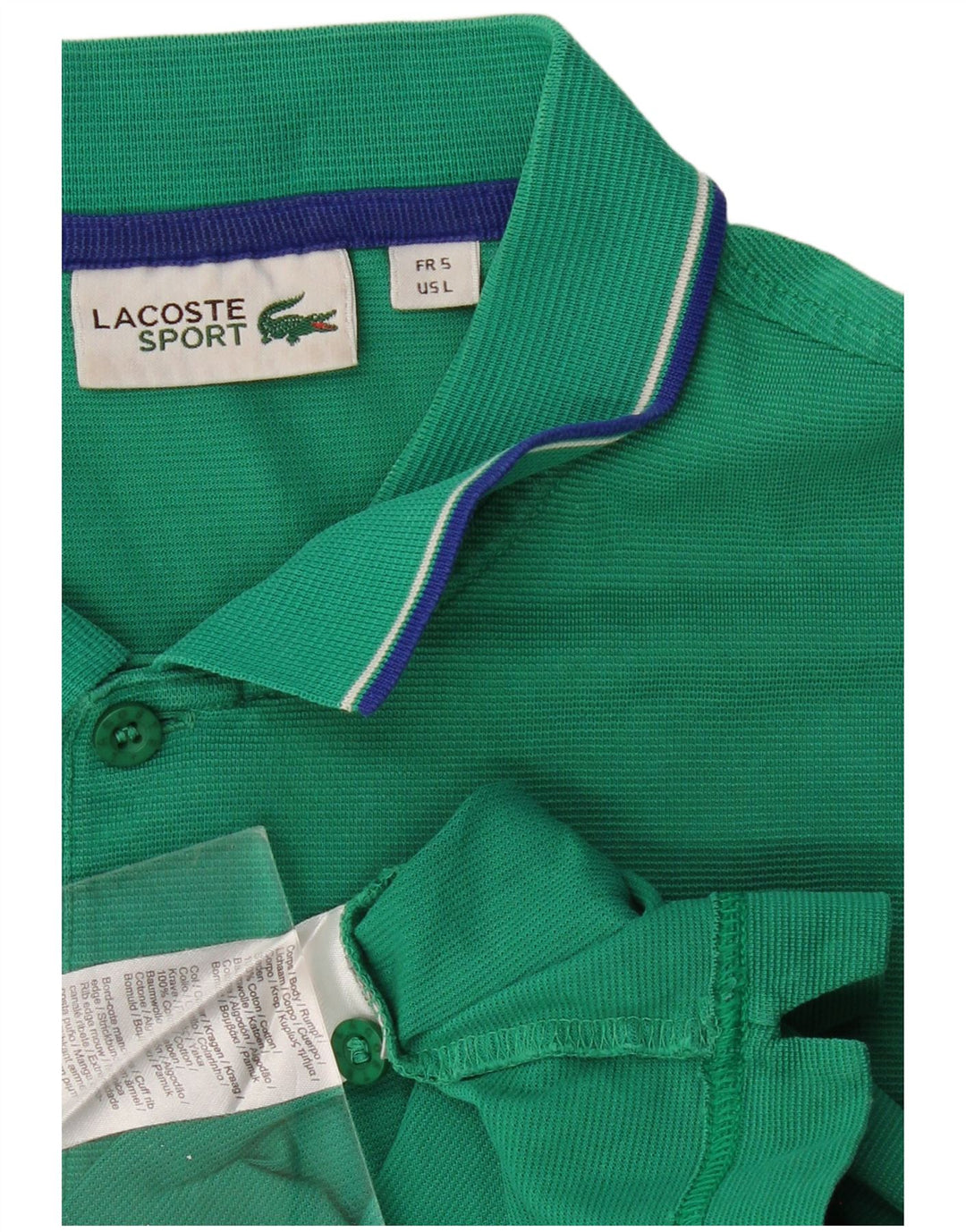 LACOSTE Poloshirt til mænd str. 5 Large Grøn bomuld