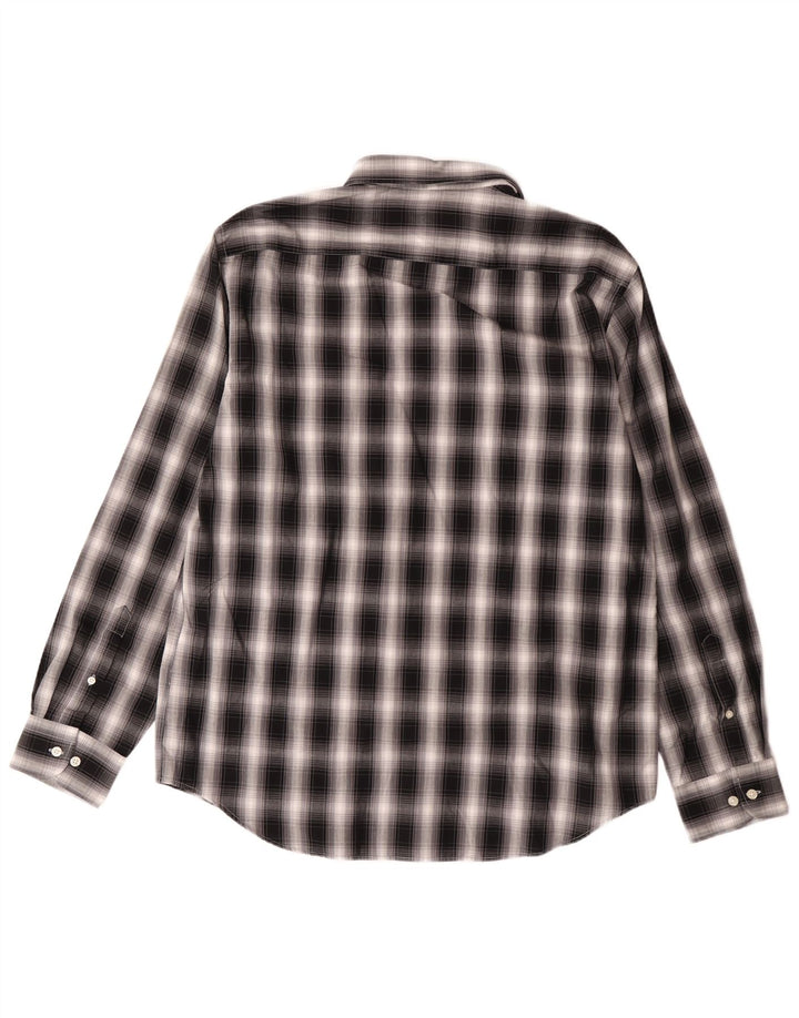 Carrera Flannelskjorte til mænd XL sort ternet bomuld