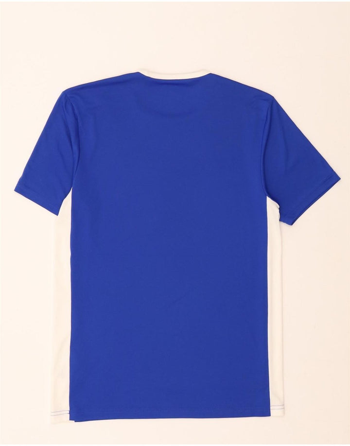 ADIDAS Mens Aeroready T-Shirt Top Small Blue Colourblock Polyester Vintage Adidas and Second-Hand Adidas from Messina Hembry 