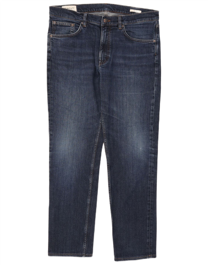 Gant Slim Jeans til mænd W36 L30 blå bomuld
