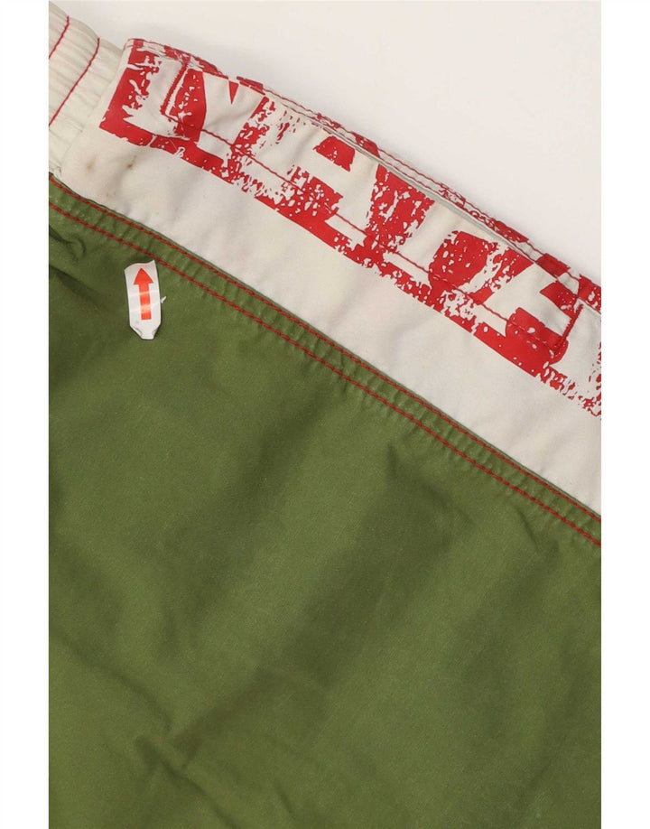 Napapijri Herre grafiske badeshorts store grønne Colourblock Polyester