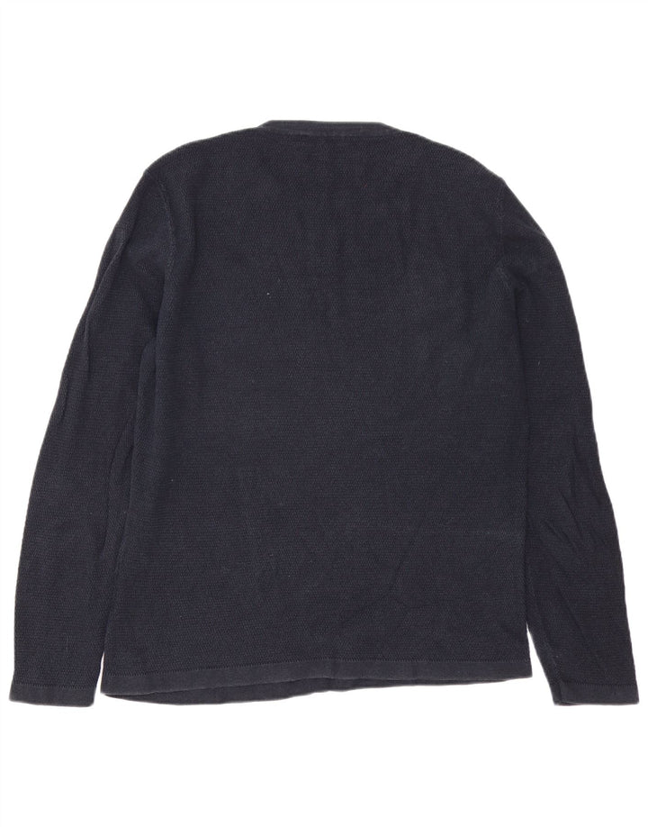 Jack & Jones Herre sweater med rund hals, stor marineblå bomuld