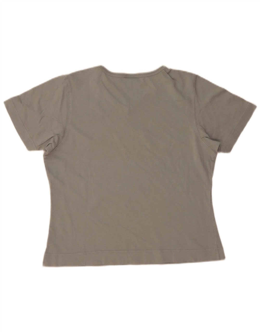 Adidas Dame T-Shirt Top UK 12 Medium Grå Bomuld