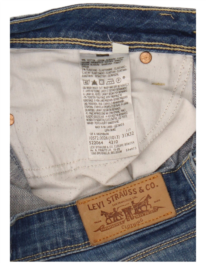 LEVI'S Dame 572 Bootcut Jeans W31 L32 Blå Bomuld