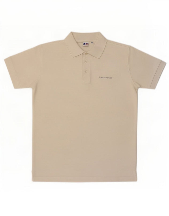 Russell Athletic herre poloshirt Medium hvid bomuld