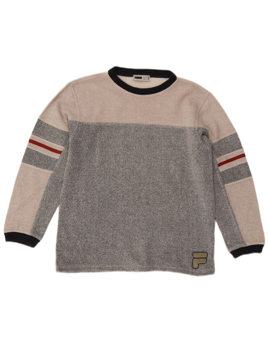 Fila Boys Sweatshirt Jumper 13-14 år Stor Grå Colourblock