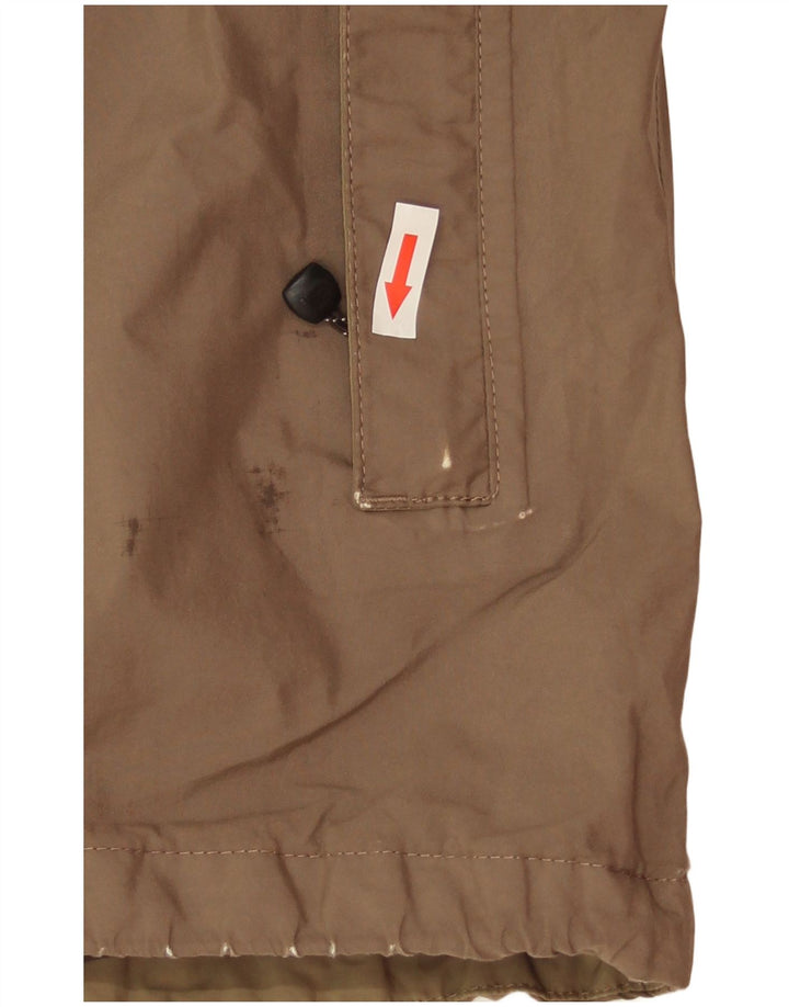 The North Face Regnjakke med hætte til mænd UK 40 Stor brun polyester