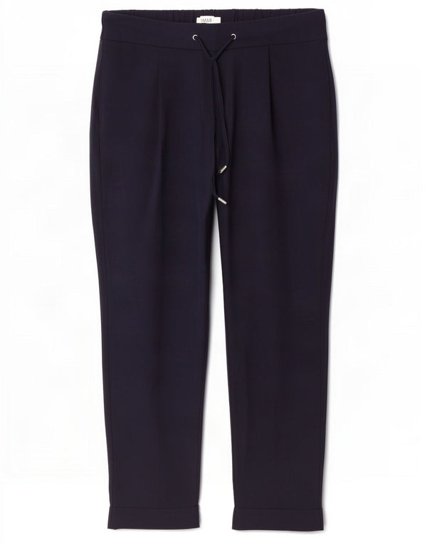 Marks & Spencer Dame Slim Casual Bukser UK 10 Small W30 L28 Navy Blue