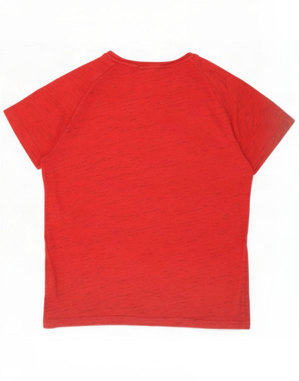Puma Herre T-Shirt Top XL Rød Flecked Bomuld