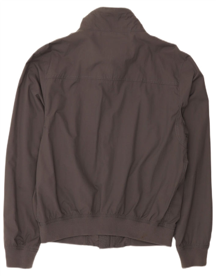 Napapijri Herre Bomber Rain Jacket UK 38 Medium Grå Polyamid