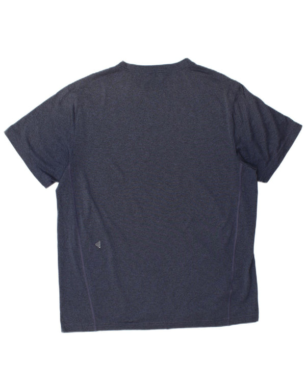 Eddie Bauer Herre T-Shirt Top Medium Navy Blue Polyester