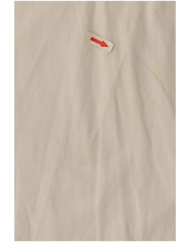 Massimo Dutti Dame Oversized T-Shirt Top UK 10 Small White Bomuld