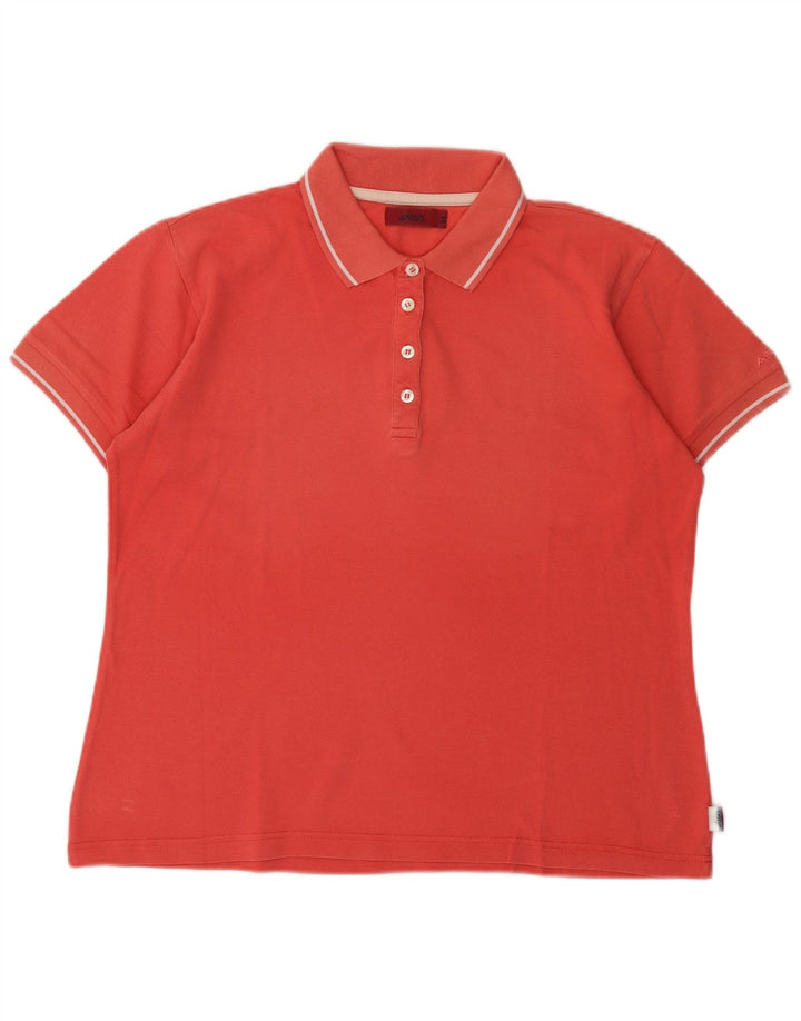 Asics Dame Polo Shirt UK 18 XL Pink Bomuld