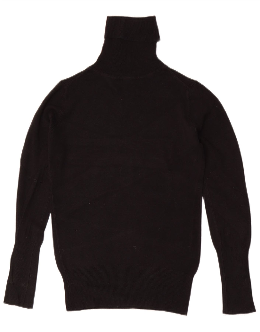 Zara Dame Rullehals Sweater UK 10 Lille Sort