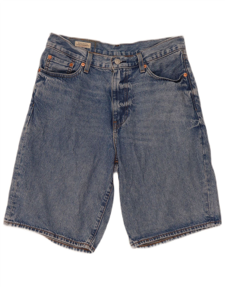 Levi's denimshorts til mænd W30 mellemblå bomuld