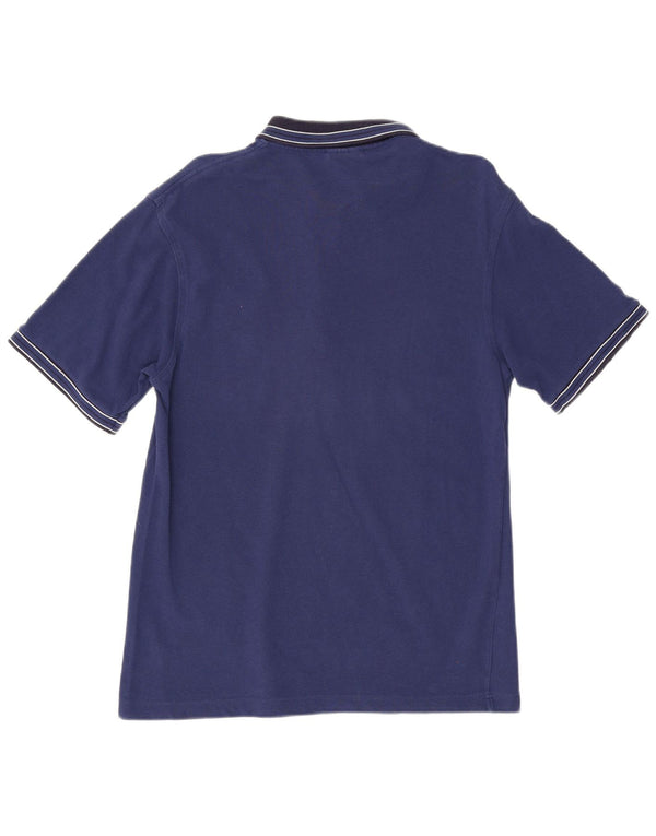 Lacoste herre poloskjorte str. 3 Small Blue Colourblock Bomuld
