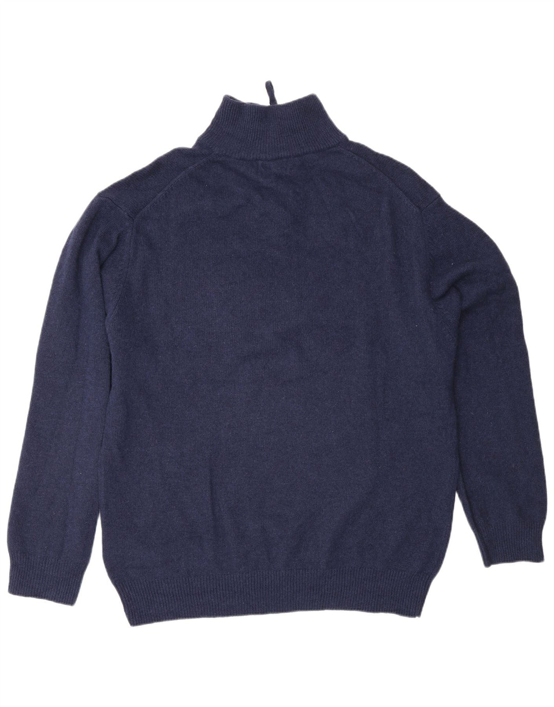 Kappa Herre Zip Neck Jumper Sweater 2XL Navy Blue Virgin Wool