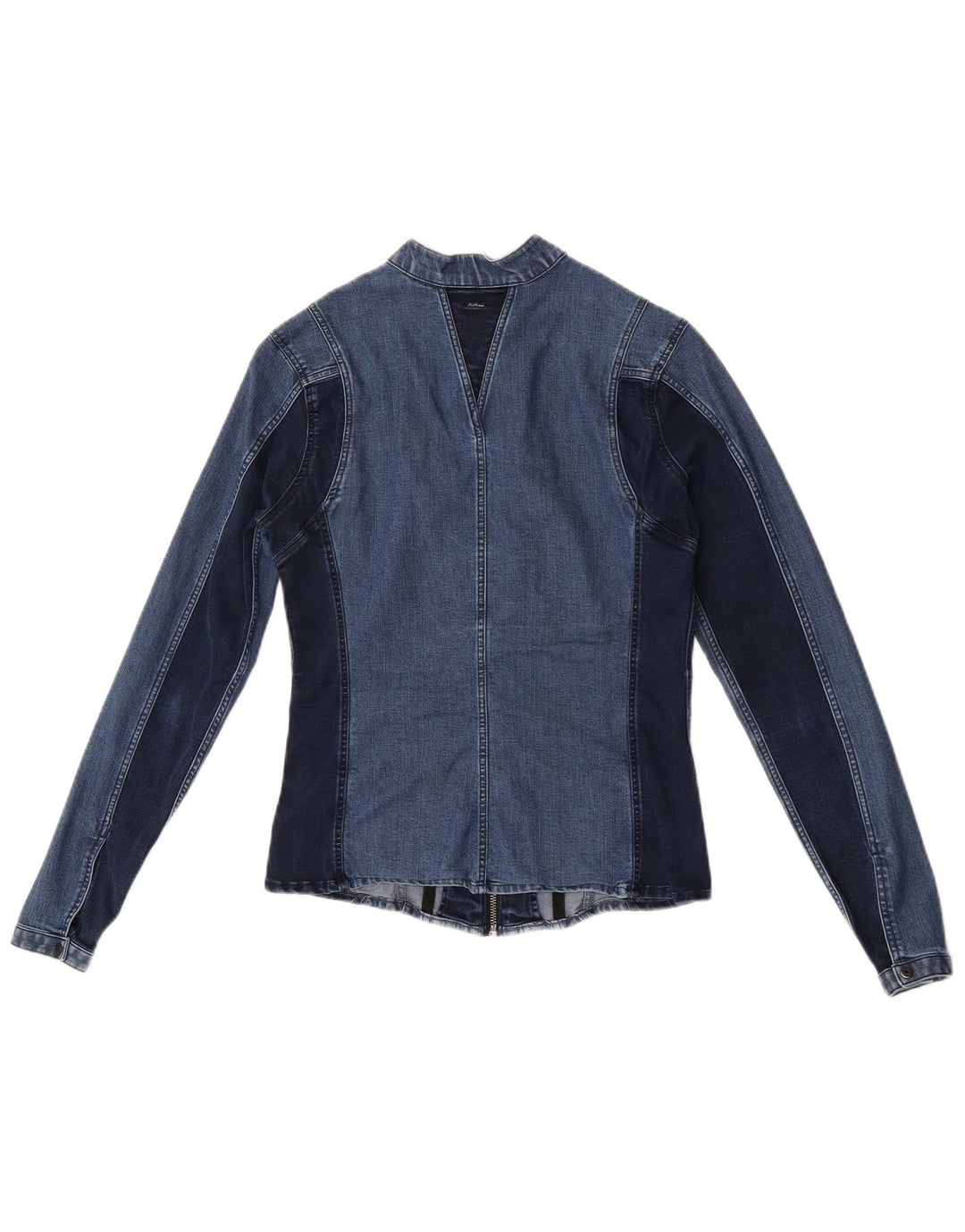 G-Star Dame denimjakke UK 10 Small Blue Colourblock Polyester